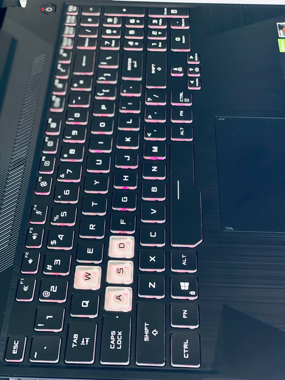 Asus tuf,keybord view