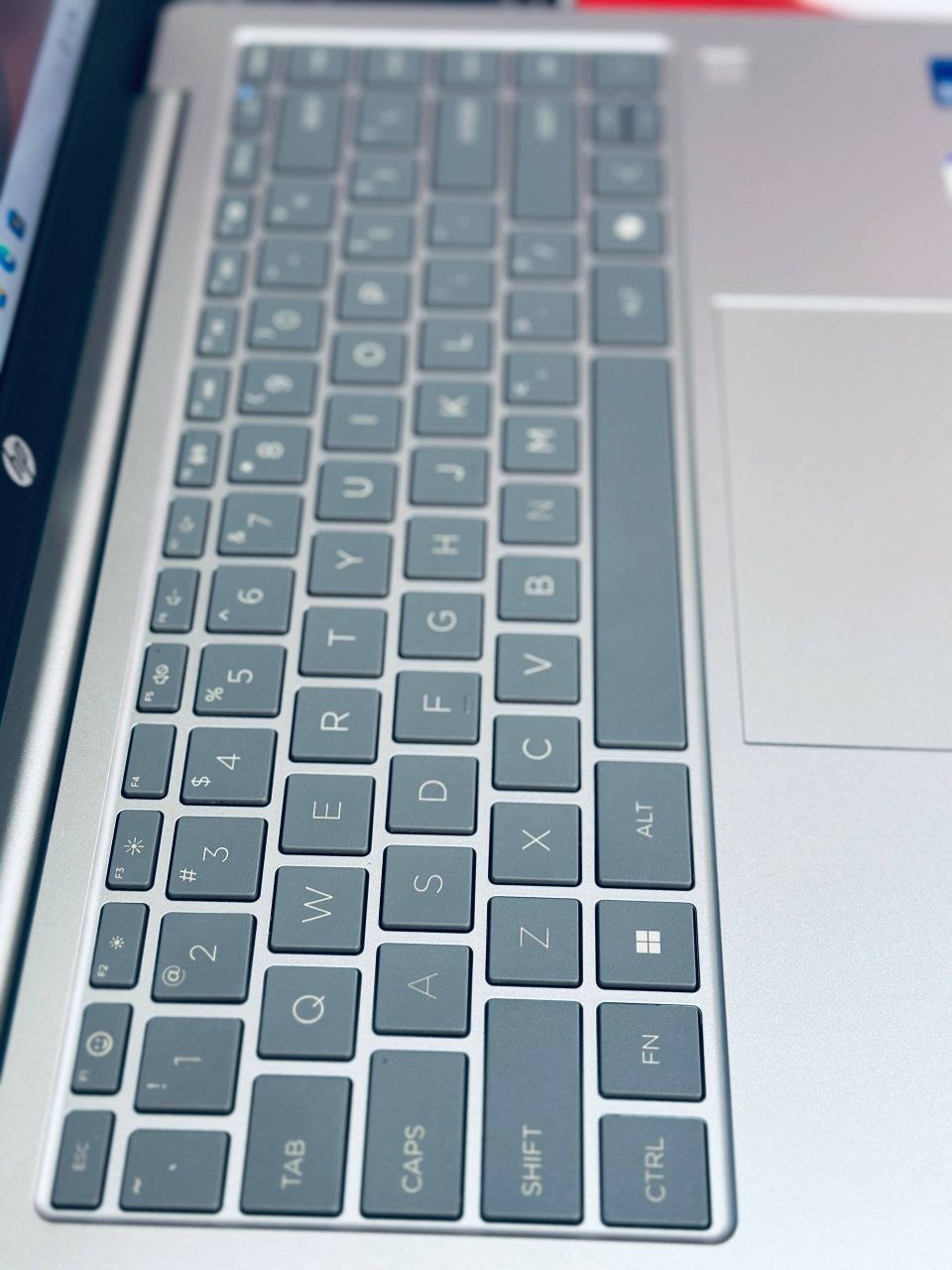 HP notebook,keybord view