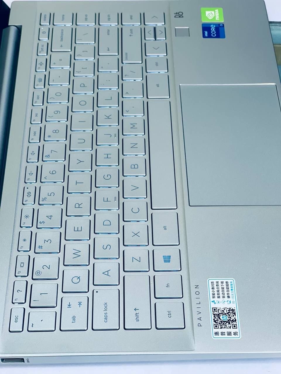 HP Pavilion ,keybord view