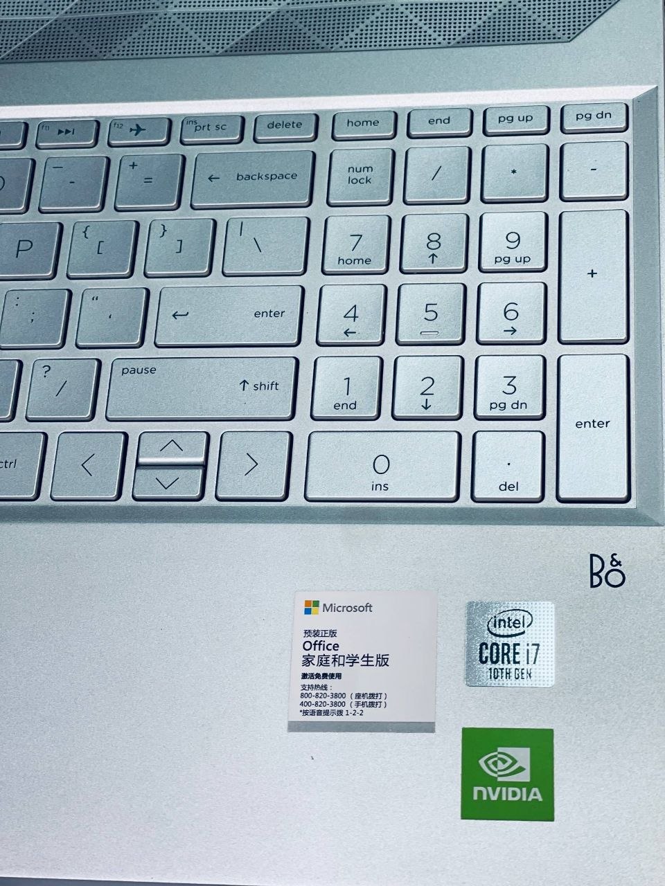HP Pavilion,keybord view