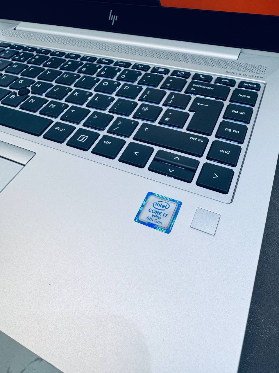HP elitebook 840 g5,keybord view