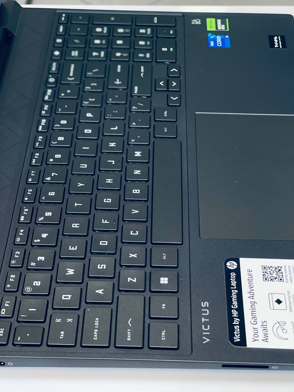 HP victus,keybord view